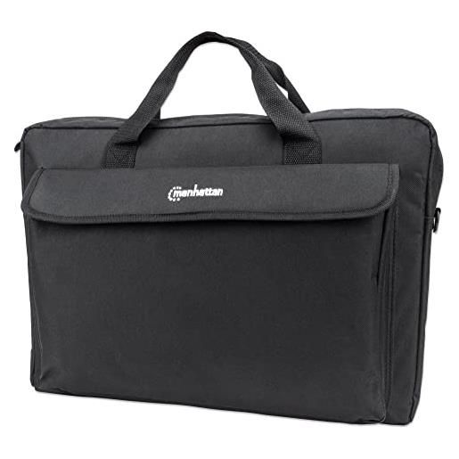 Manhattan 439909 london - borsa per pc portatile fino a 17,3 pollici, colore: nero