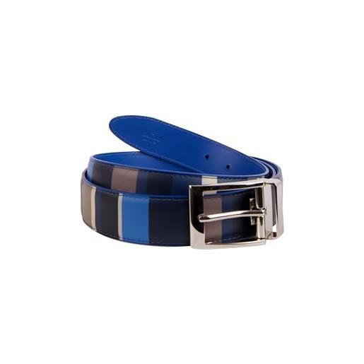 Gallo cintura accorciabile unisex pelle liscia righe multicolor blu