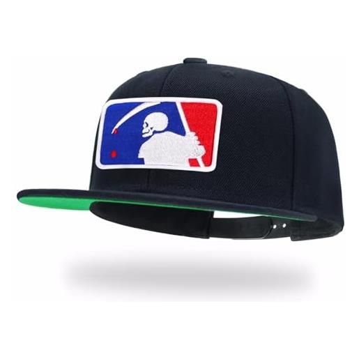tilgomedal cappelli snapback per uomo donna moda triste mietitore teschio papà berretti da baseball, nero reaper 2, large-x-large