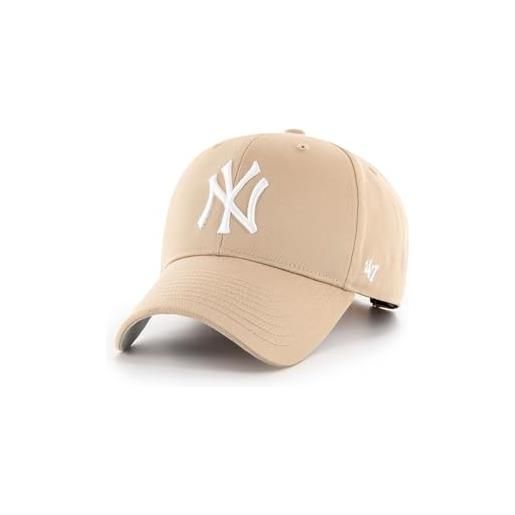 47. Brand new york yankees khaki raised basic, casquette de baseball avec casquette à fente, modèle mvp
