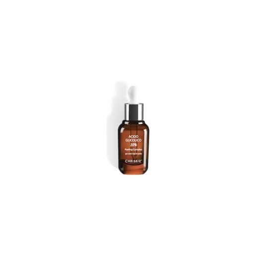 Chrissie Cosmetics peeling viso acido glicolico 10% chrissie - esfoliante levigante anti-macchie e antiage per tutti i tipi di pelle - trattamento illuminante, seboregolatore e rinnovante - 30ml