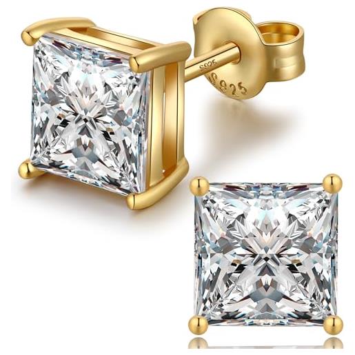 Ciondolo Orecchini Chic Orecchini Huggie A Perno Con Ciondolo Strass Per Uomo E Donna - Acciaio Inox, 2-6 Pezzi, Regalo In Velluto Orecchini Diamanti - Foto 3