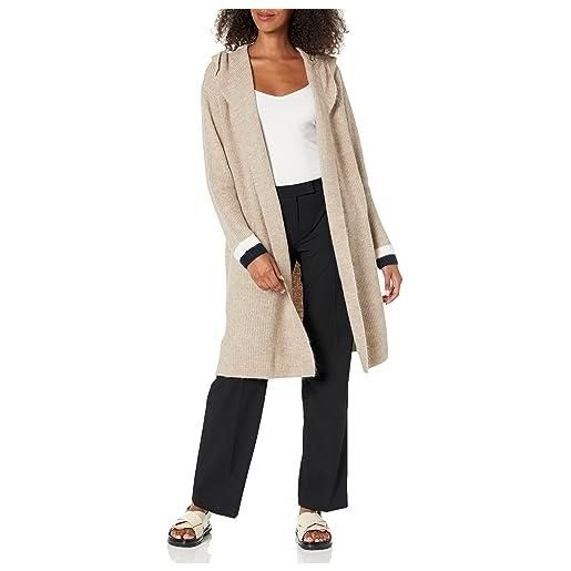 Tommy Hilfiger j2js0981-2yw-m maglione cardigan, heather caribou multi, m donna