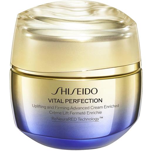 Shiseido vital perfection uplifting and firming advanced cream enriched 50 ml trattamento viso rinforzante rassodante anti-età crema ricca