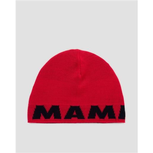 Mammut berretto reversibile Mammut logo beanie rosso