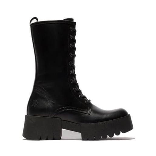 Fly London elna008fly, anfibi donna, nero, 36 eu