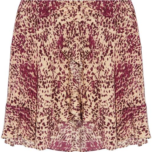 ISABEL MARANT minigonna ozany drappeggiata - toni neutri