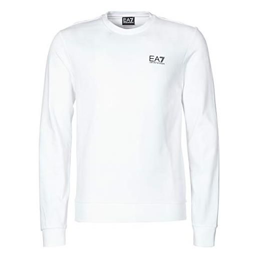 Emporio Armani ea7 felpa uomo bianco 8npm52-pj05z