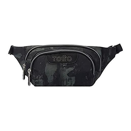 Totto - marsupio per bambini con gancio: una soluzione pratica per trasportare i tuoi accessori essenziali - colore grigio e nero