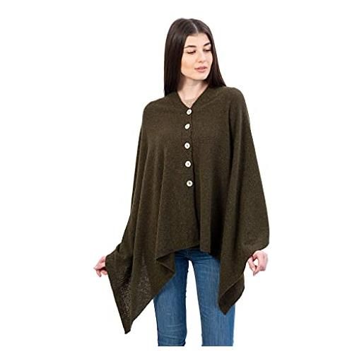 SAOL scialle abbigliamento, verde militare, taglia unica donna