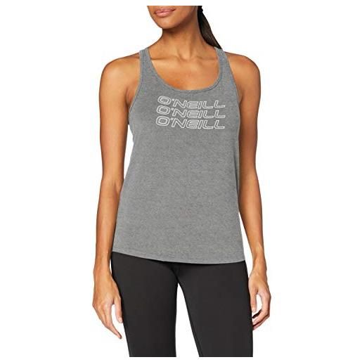 O'Neill canotta triple stack racer, t-shirt donna, argento mel, xl