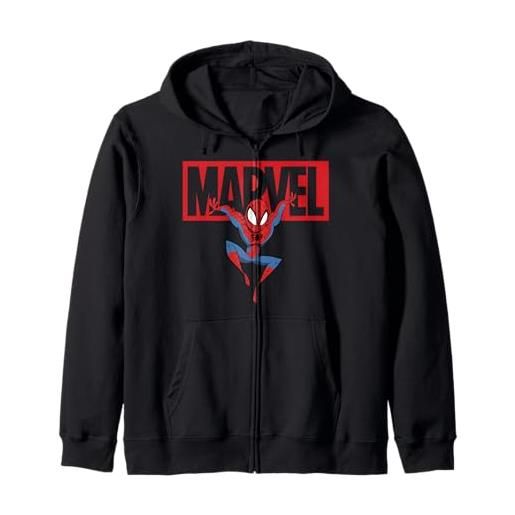 Marvel - Felpa con cappuccio Logo da uomo TV722 (XL) (blu