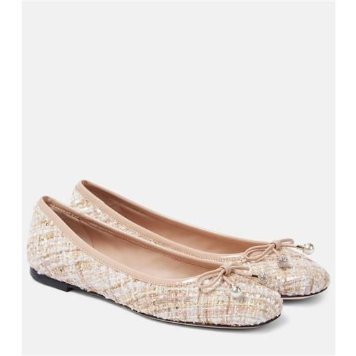 Jimmy Choo ballerine elme in tweed