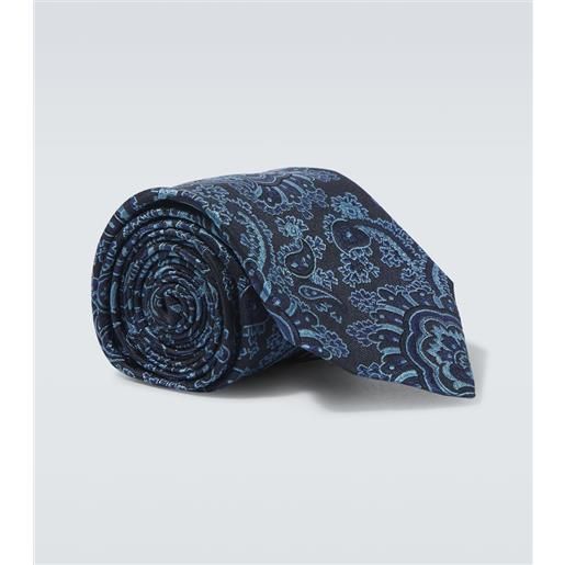 Etro cravatta in jacquard di seta