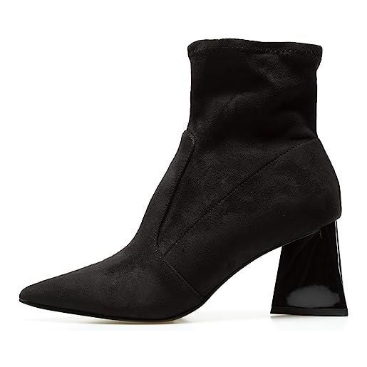 Steve Madden stivaletti con tacco largo enlist - 37, nero