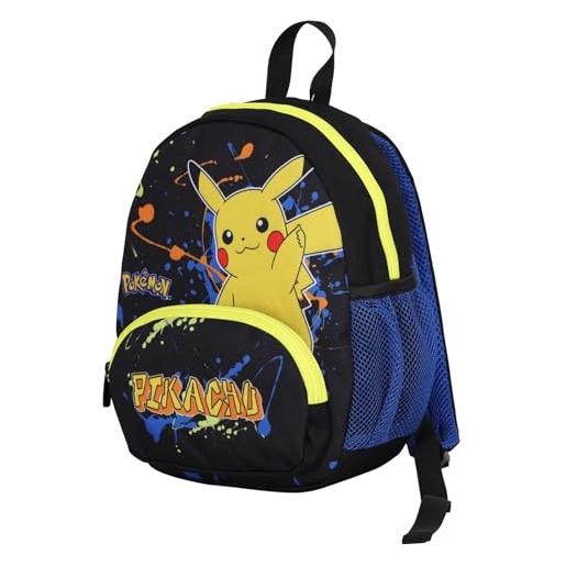 Seven zaino small scuola pokemon, asilo e tempo libero, blu e giallo, bambini e ragazzi, 