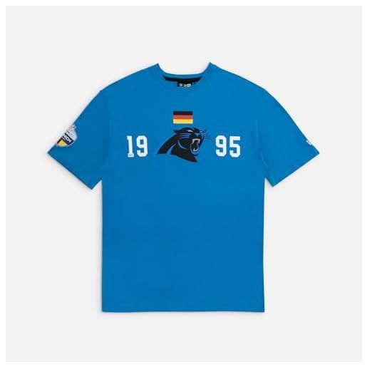 New Era t-shirt oversize nfl games square arch carolina panthers swb blu brillante