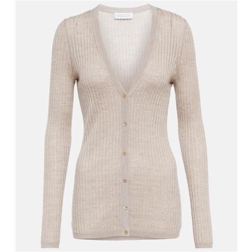 Gabriela Hearst cardigan emma in cashmere e seta