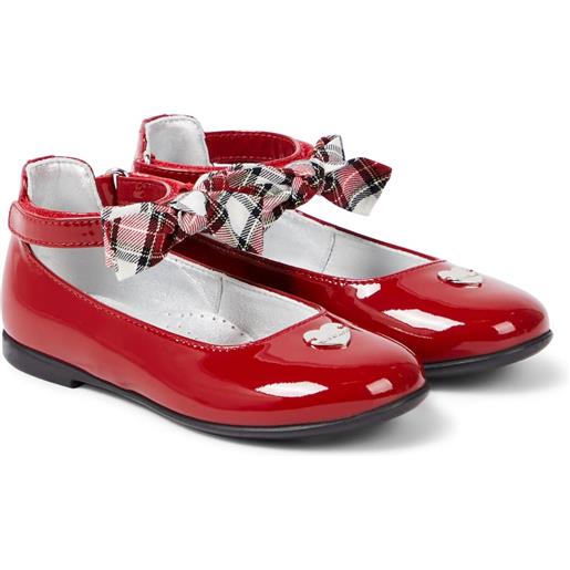 Monnalisa ballerine in vernice con fiocco