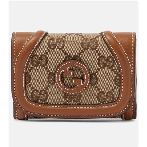 Gucci portafoglio Gucci blondie in canvas gg con pelle