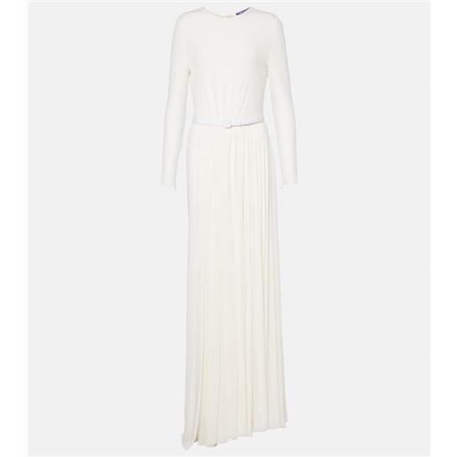 Ralph Lauren Collection abito lungo con similpelle