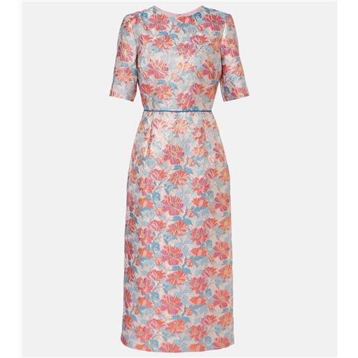 Markarian abito midi in broccato