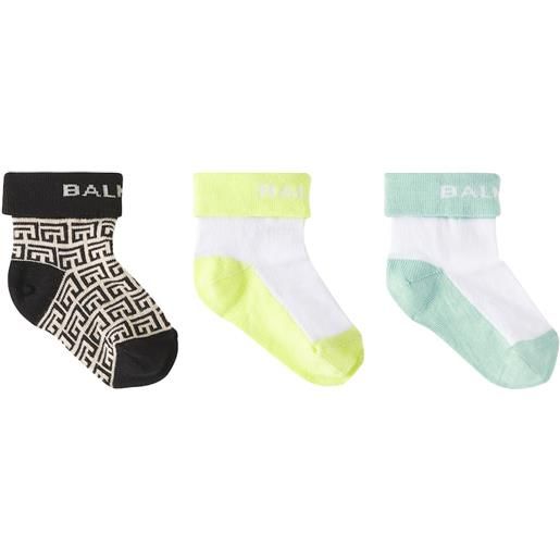 Balmain Kids baby - set di 3 paia di calzini