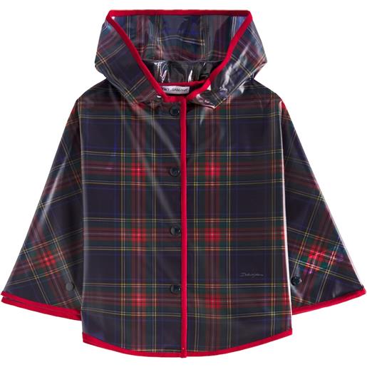 Dolce&Gabbana Kids impermeabile a quadri