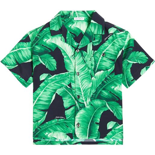 Dolce&Gabbana Kids camicia bowling con stampa