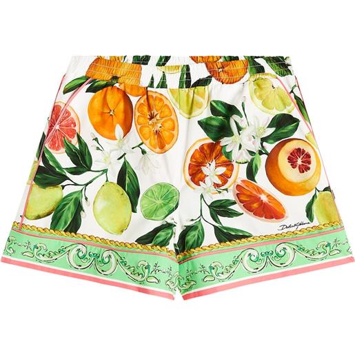 Dolce&Gabbana Kids shorts in cotone con stampa