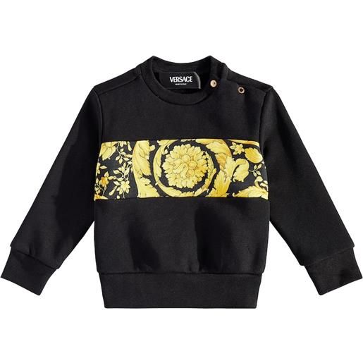 Versace Kids baby - felpa barocco in jersey di cotone