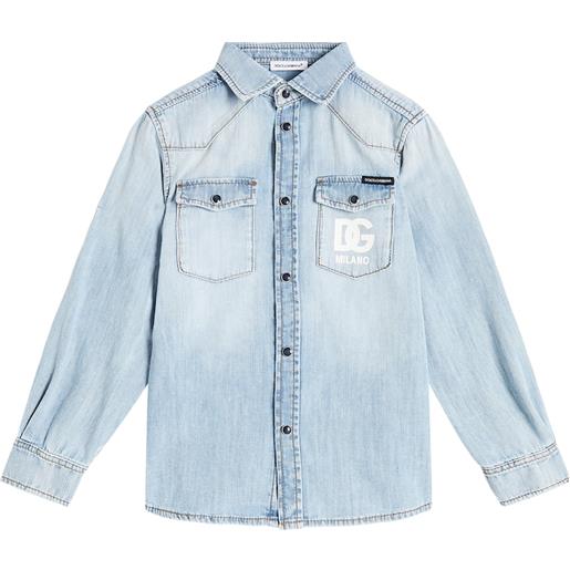 Dolce&Gabbana Kids camicia di jeans dg