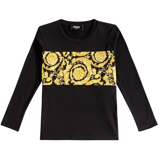 Versace Kids t-shirt barocco in jersey di cotone