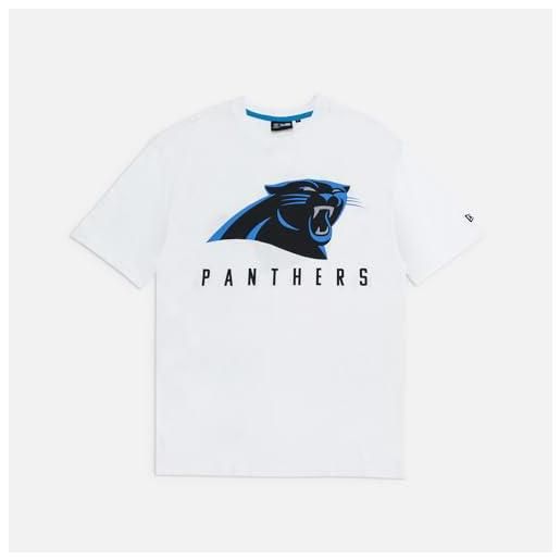 New Era t-shirt oversize con slogan nfl games carolina panthers, bianca