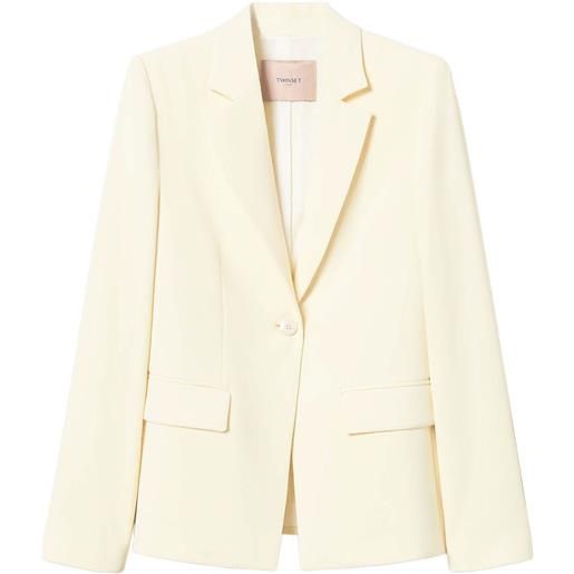 TWINSET blazer in crêpe - toni neutri
