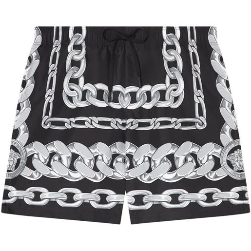 Versace costume da bagno medusa chains - nero