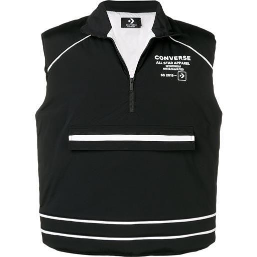 Converse gilet con logo - nero