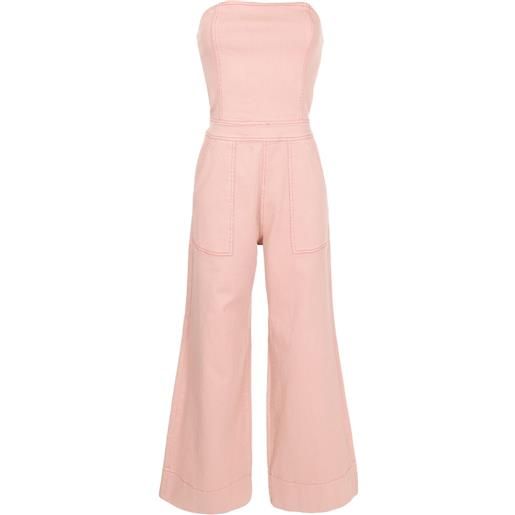 Lethicia Bronstein tuta intera alice denim - marrone