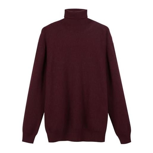 Diana Studio - dolcevita in cashmere & lana, uomo, maniche lunghe, casual fit, marrone, l