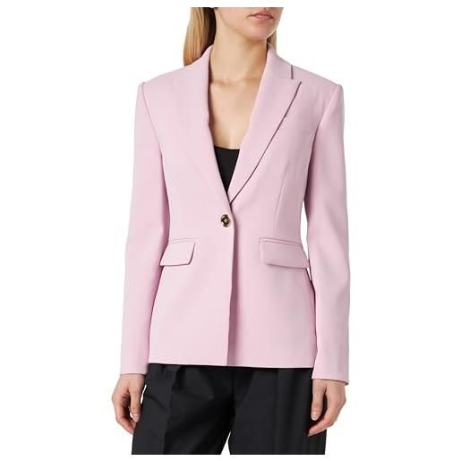 Pinko humahuaca giacca crepe stretch con bottone metallo