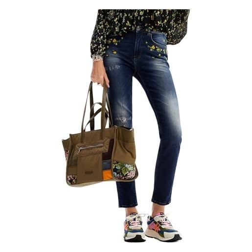 Desigual denim_akira, 5008 denim dark blue, 42, blu, 48