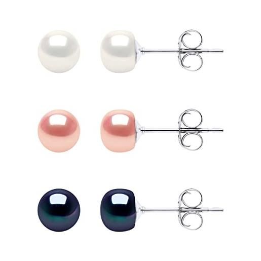 orecchini perla di acqua dolce argento 925