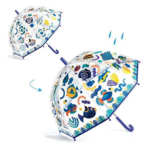 Djeco ombrelli trasparenti magic fish