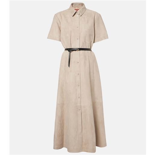 Altuzarra abito midi kiera in suede