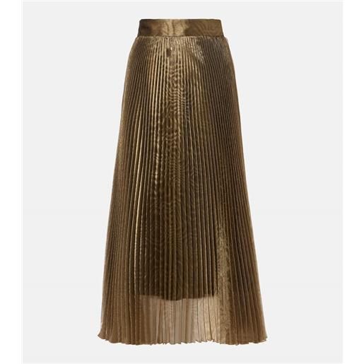 Dolce&Gabbana gonna midi in jacquard plissã©