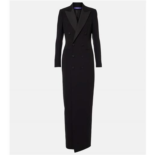 Ralph Lauren Collection abito lungo kristian in cady di seta