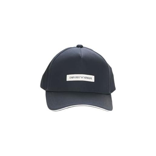 Emporio Armani cappello blu con visiera da uomo