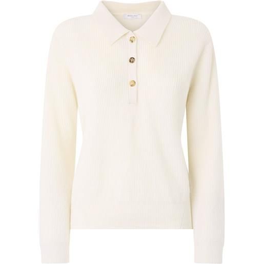 Boglioli top a coste - bianco