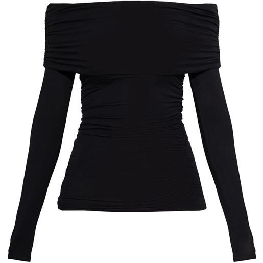 rag & bone top con spalle scoperte - nero