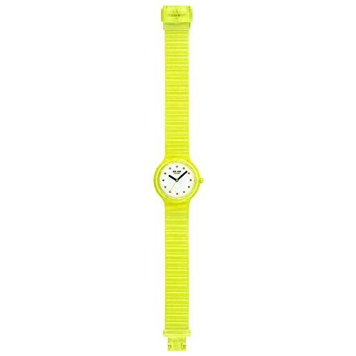 HIP HOP orologio solo tempo bubble per bambina con cinturino in silicone giallo con bolle resistente all'acqua
